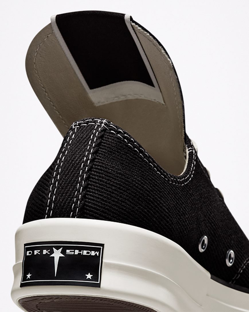 Men's Converse x DRKSHDW DRKSTAR Chuck 70 Low Top Shoes Black | AU E5341R